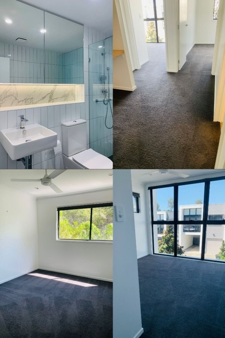 Logement neuf livré — sanitaires et chambres